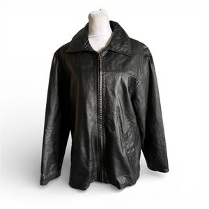 Monroe & Main women’s Black Leather Jacket size L
